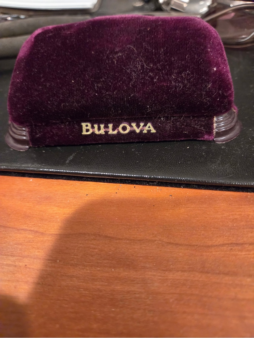 Bulova Velvet Jewelry Box in Plum and Ruby - Picture 2 of 2